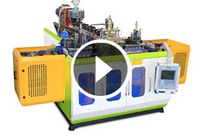 寶捷EB120U100S6高速雙工位擠出吹瓶機(jī)一出6生產(chǎn)椰奶瓶